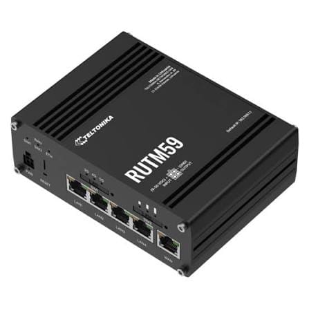 Routeur industriel 5G Teltonika RUTM59 avec 5 ports Gigabit Ethernet