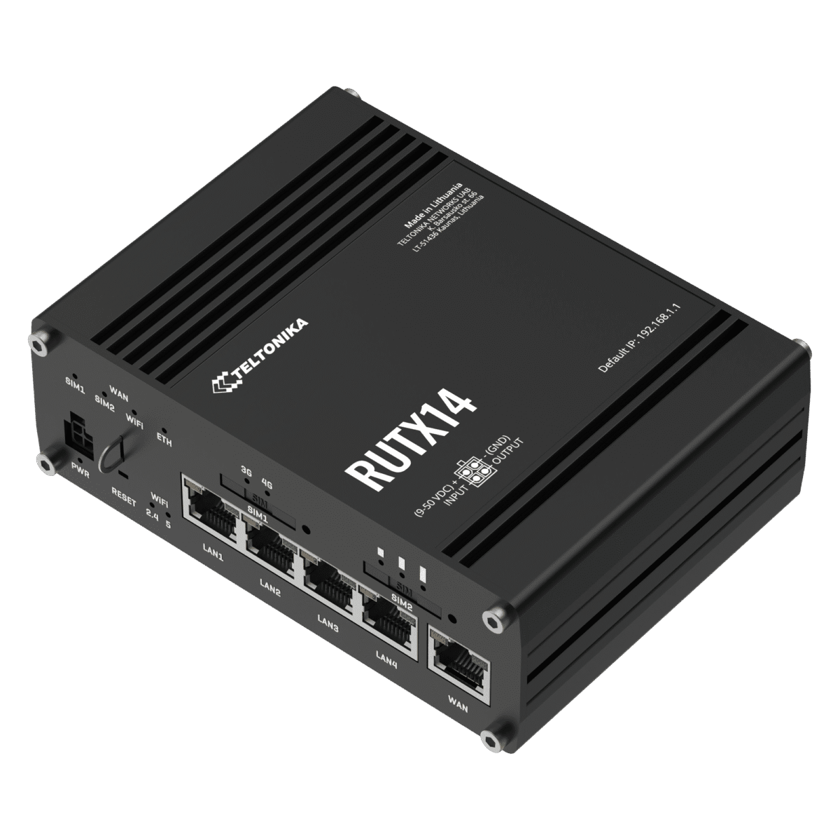 Routeur industriel 4G LTE Cat 12 Dual SIM Teltonika RUTX14