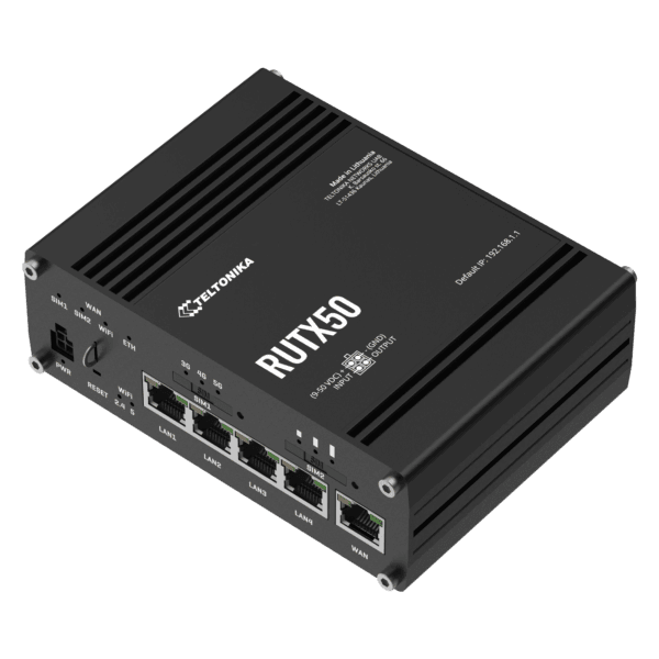 Routeur industriel 5G Dual SIM Gigabit Teltonika RUTX50