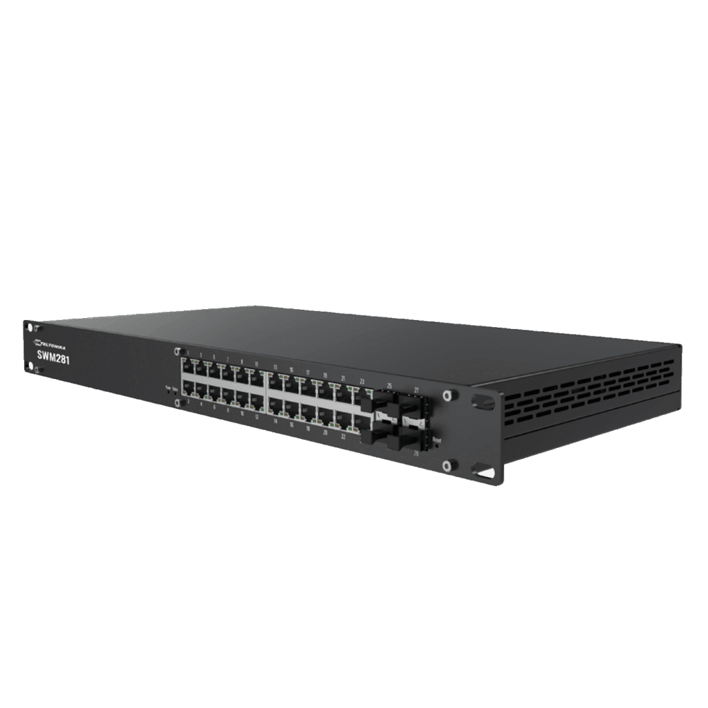 Switch manageable 24 ports Gigabit Ethernet 4 SFP Teltonika SWM281