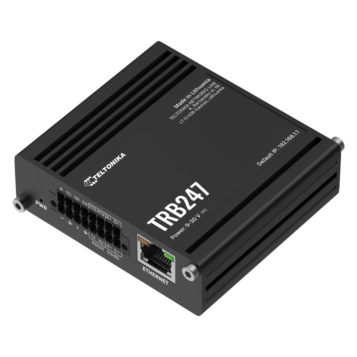 Teltonika TRB247 – Passerelle industrielle LTE Cat 1 bis Passerelle industrielle LTE Cat 1 bis RS232 RS485 Teltonika TRB247