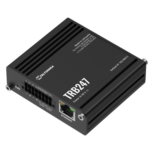 Passerelle industrielle LTE Cat 1 bis RS232 RS485 Teltonika TRB247