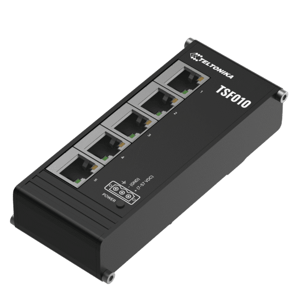 Switch Ethernet industriel 5 ports format plat Teltonika TSF010