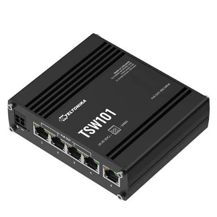 Switch PoE+ automobile 5 ports Gigabit 12 24V Teltonika TSW101
