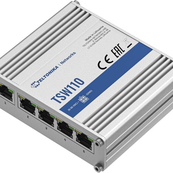 Switch Ethernet industriel 5 ports Gigabit Teltonika TSW110
