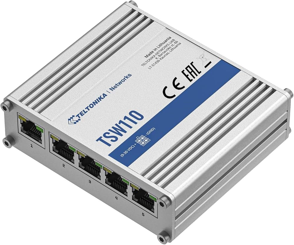 Switch Ethernet industriel 5 ports Gigabit Teltonika TSW110