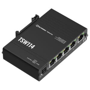Switch Ethernet industriel 5 ports Gigabit Rail DIN Teltonika TSW114