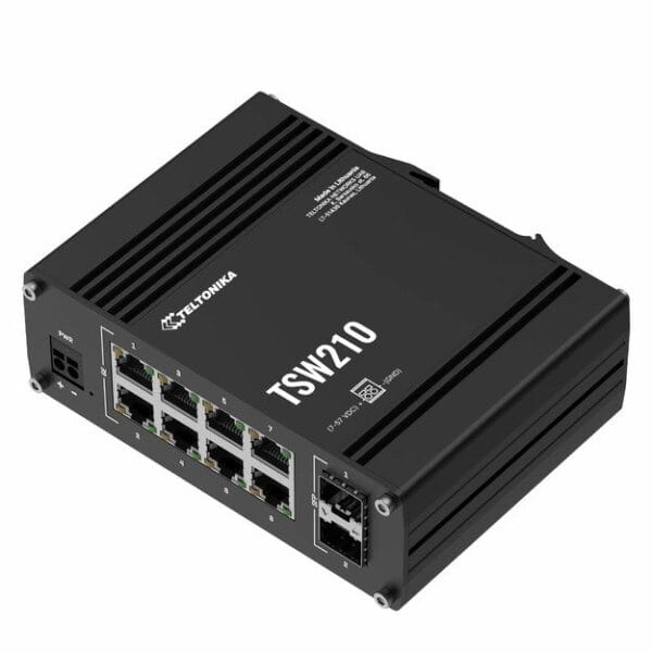 Switch Ethernet industriel 8 ports Gigabit 2 SFP Teltonika TSW210