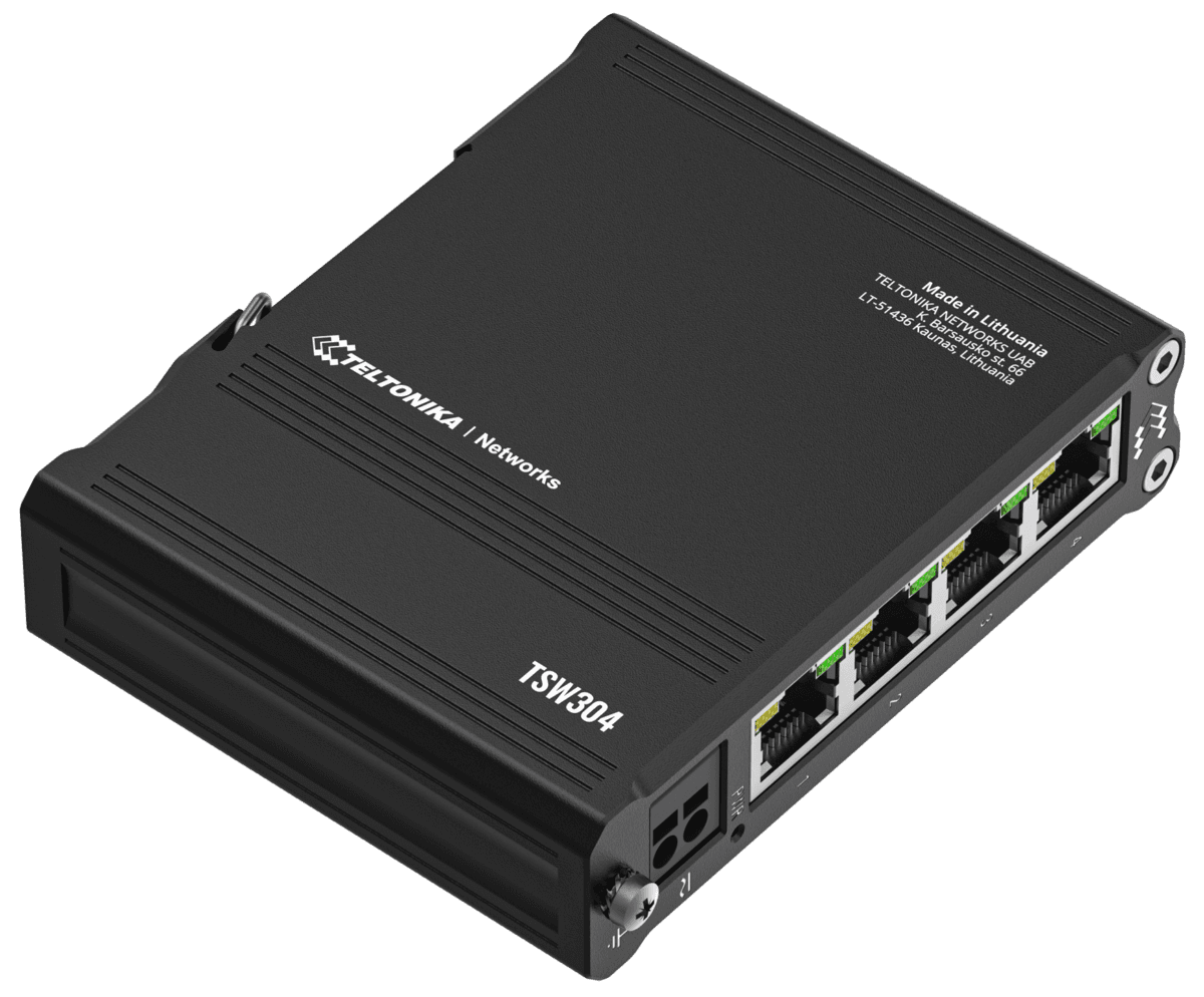 Switch Ethernet industriel compact 4 ports Gigabit Teltonika TSW304