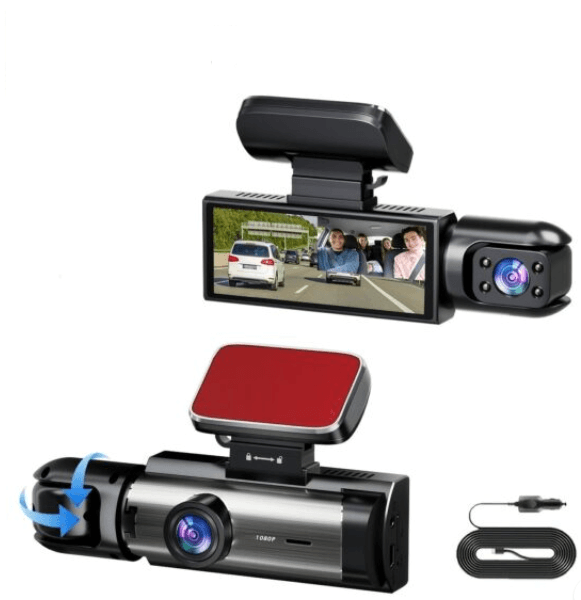 Caméra embarquée double objectif Dashcam avant arrière