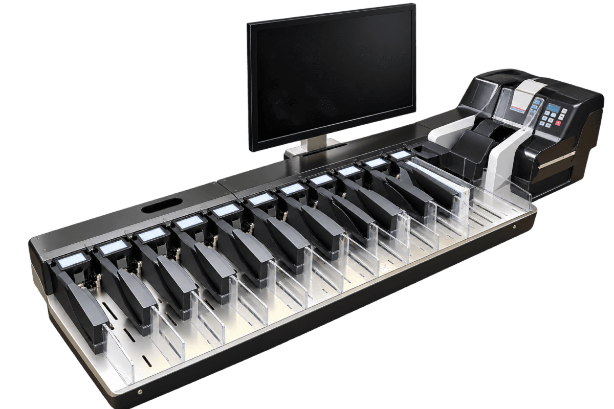 Trieuse de chèques pour tri automatique