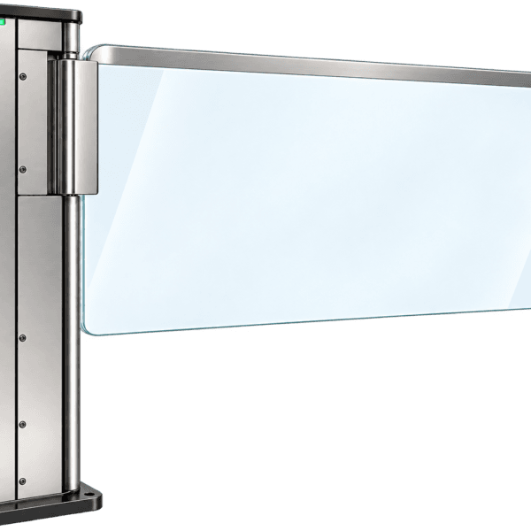 Portillon automatique motorisé en verre pour contrôle d’accès