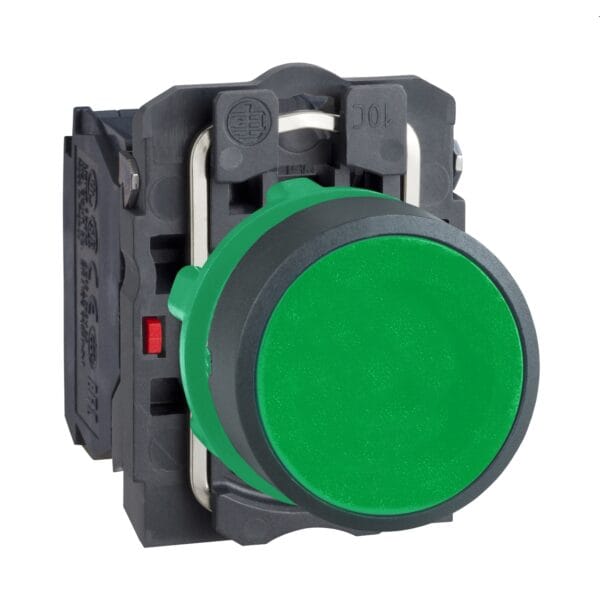 Bouton-poussoir Schneider Electric Harmony XB5AA35 vert non lumineux 1NO+1NC
