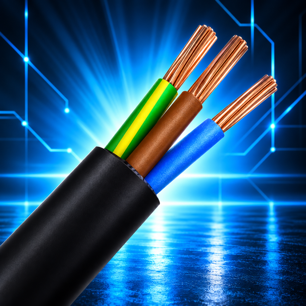 Câble électrique INGELEC U-1000 R2V 3×1,5 mm² cuivre 0,6/1 kV