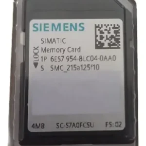 Carte mémoire Siemens SIMATIC S7 4 Mo 6ES7954-8LC04-0AA0