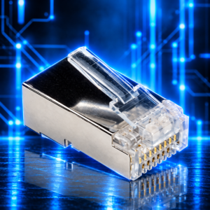Connecteurs RJ45 mâles Cat6A blindés 8P8C – paquet de 100 pièces