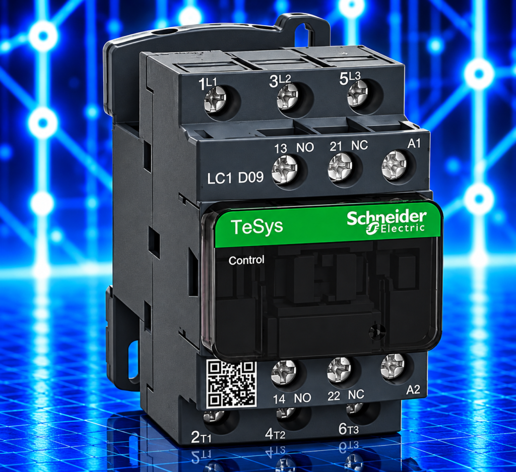 Contacteur Schneider Electric TeSys D LC1D09FE7 – 9 A – 1F+1O – Bobine 115 V AC
