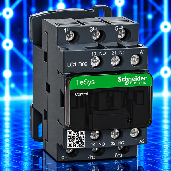 Contacteur Schneider Electric TeSys D LC1D09FE7 – 9 A – 1F+1O – Bobine 115 V AC
