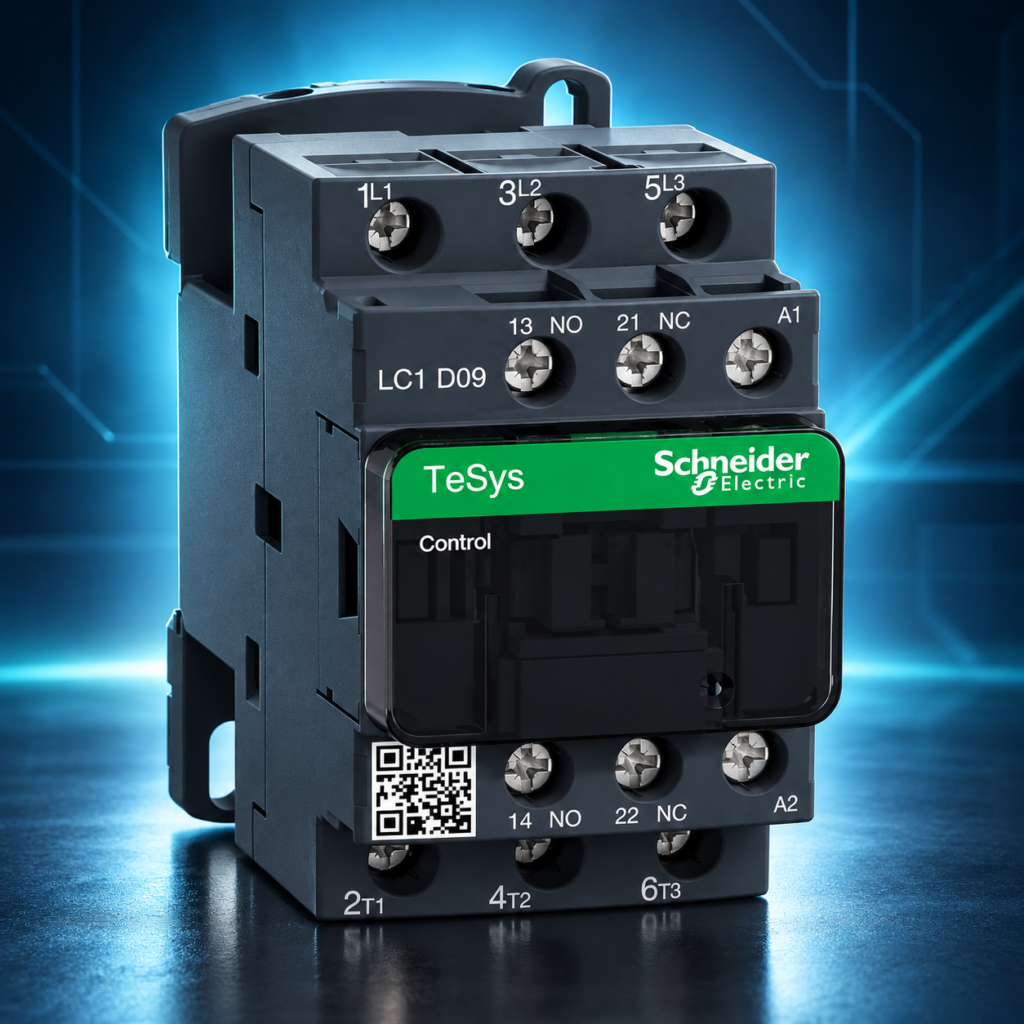Contacteur Schneider Electric TeSys D LC1D09M7 9 A bobine 220 V AC 1NO+1NC