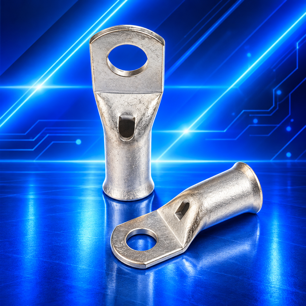 Cosse à sertir STD 16 mm² avec trou de fixation Ø8 mm référence JGK16-8