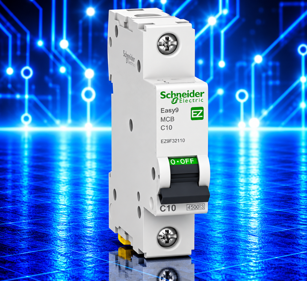Disjoncteur unipolaire Schneider Electric Easy9 EZ9F32110 – 1P – 10 A – courbe C – 4,5 kA
