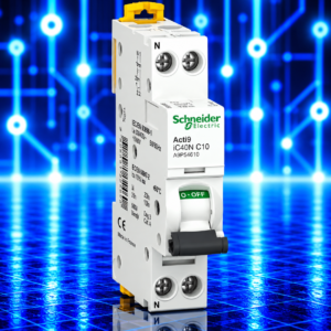 Disjoncteur Schneider Electric Acti9 iC40N A9P54610 – 1P+N – 10 A – Courbe C – 6/10 kA