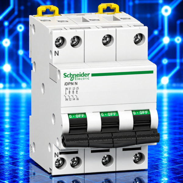 Disjoncteur Schneider Electric Acti9 iDPN N A9N21597 – 3P+N – 16 A – Courbe C – 6 kA