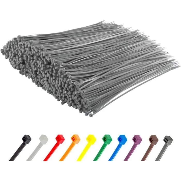 Attaches de Câbles – Plusieurs Tailles Attaches de câbles plusieurs tailles pour fixation et organisation
