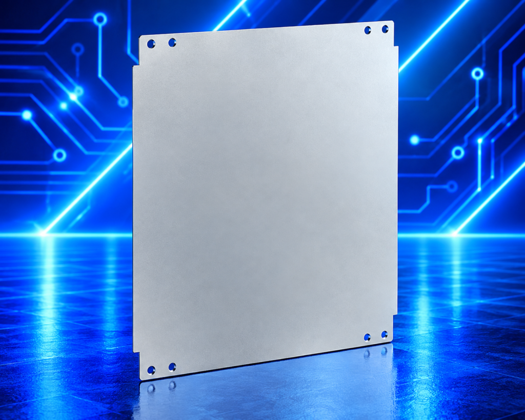 Platine de montage non perforée CM 1060 ME référence PNP1006 pour coffret électrique
