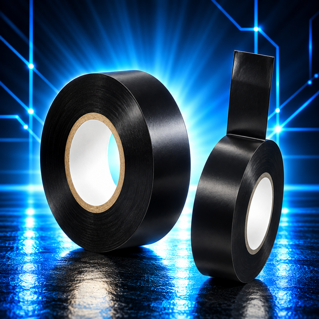 Ruban isolant électrique adhésif noir 0,13 mm × 19 mm × 20 yards