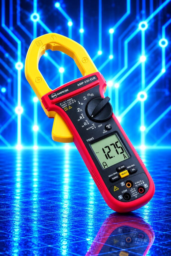 Pince multimètre AMP-330-EUR True RMS 1000 A AC/DC
