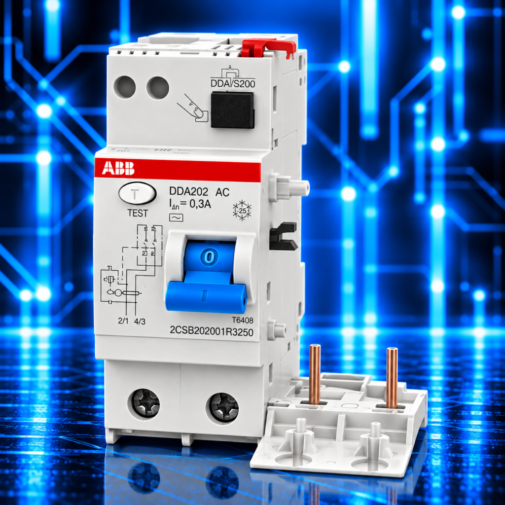 Bloc différentiel ABB DDA202 AC bipolaire 2P 25 A 300 mA référence 2CSB202001R3250