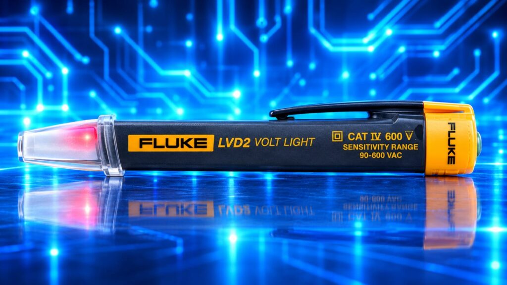 Détecteur de tension sans contact Fluke LVD2 avec lampe torche LED