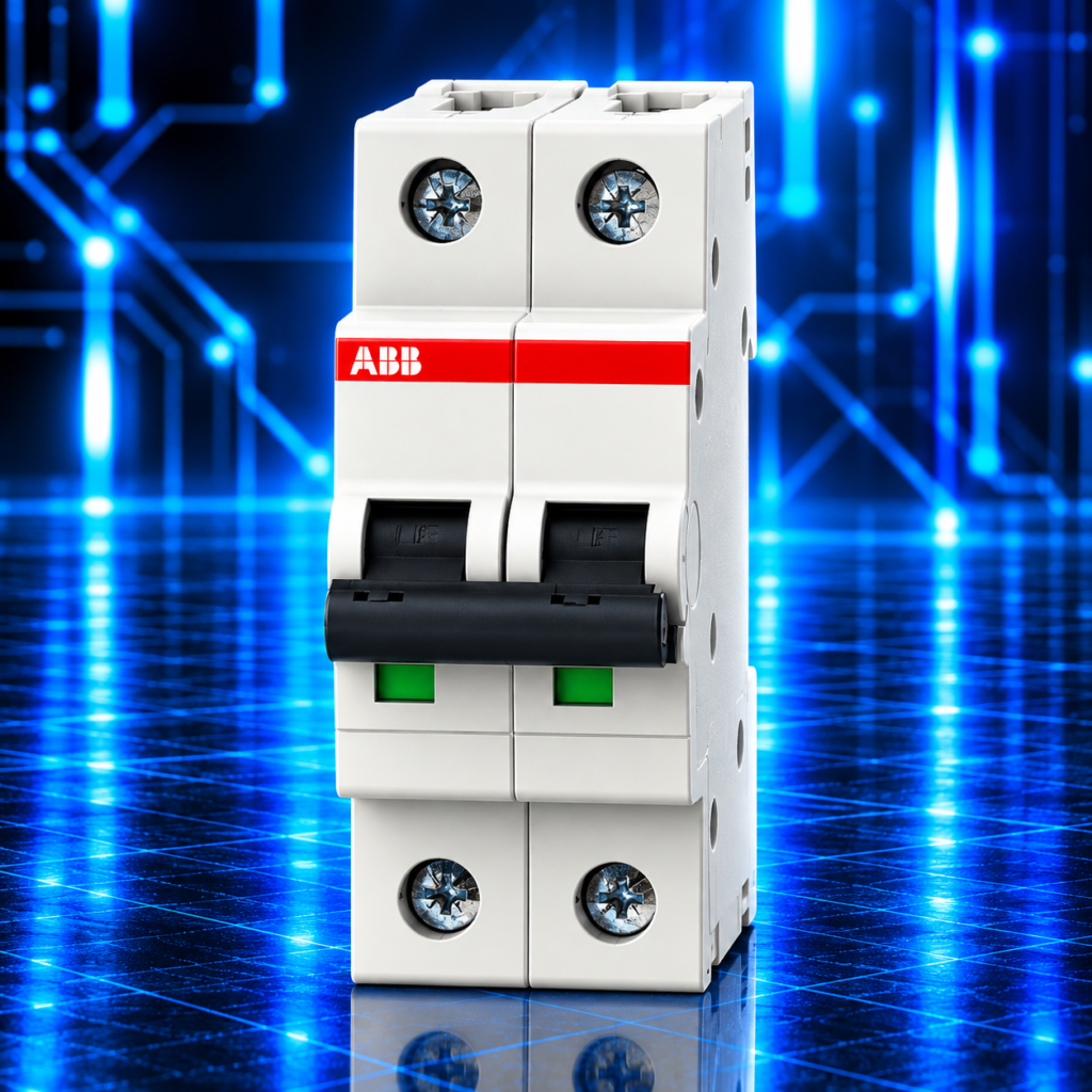 Disjoncteur modulaire ABB S202-C10 bipolaire 2P 10 A courbe C 6 kA