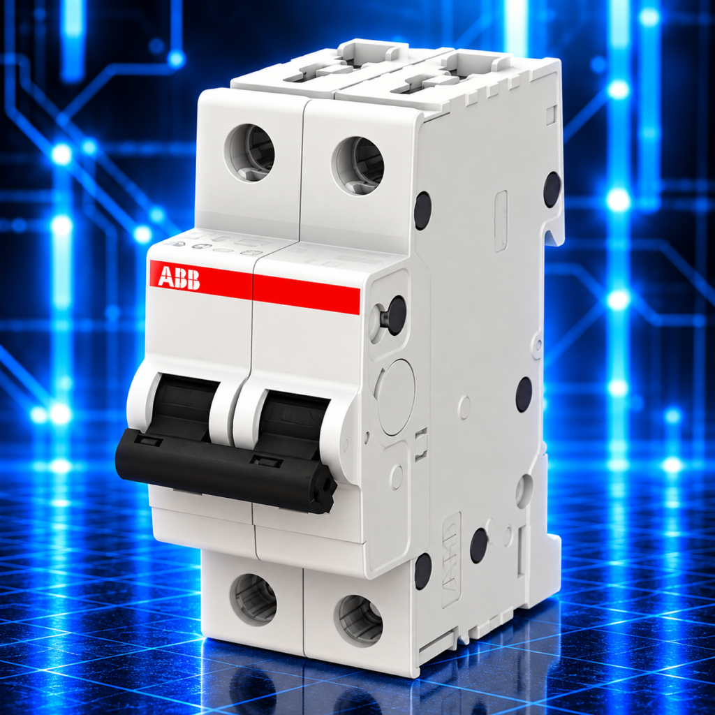 Disjoncteur modulaire ABB S202-C25 bipolaire 2P 25 A courbe C 6 kA
