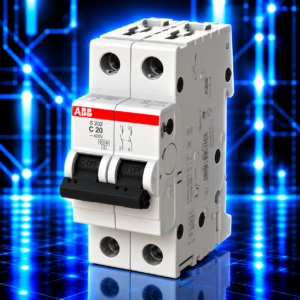 Disjoncteur modulaire ABB S202T bipolaire 2P 20 A courbe C