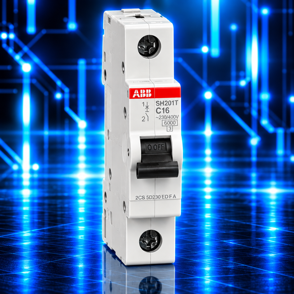 Disjoncteur modulaire ABB SH201T-C16 unipolaire 1P 16 A courbe C
