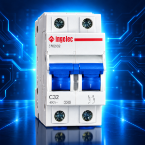 Disjoncteur modulaire INGELEC Sécuris bipolaire 2P 32 A courbe C 3 kA référence 3702/32