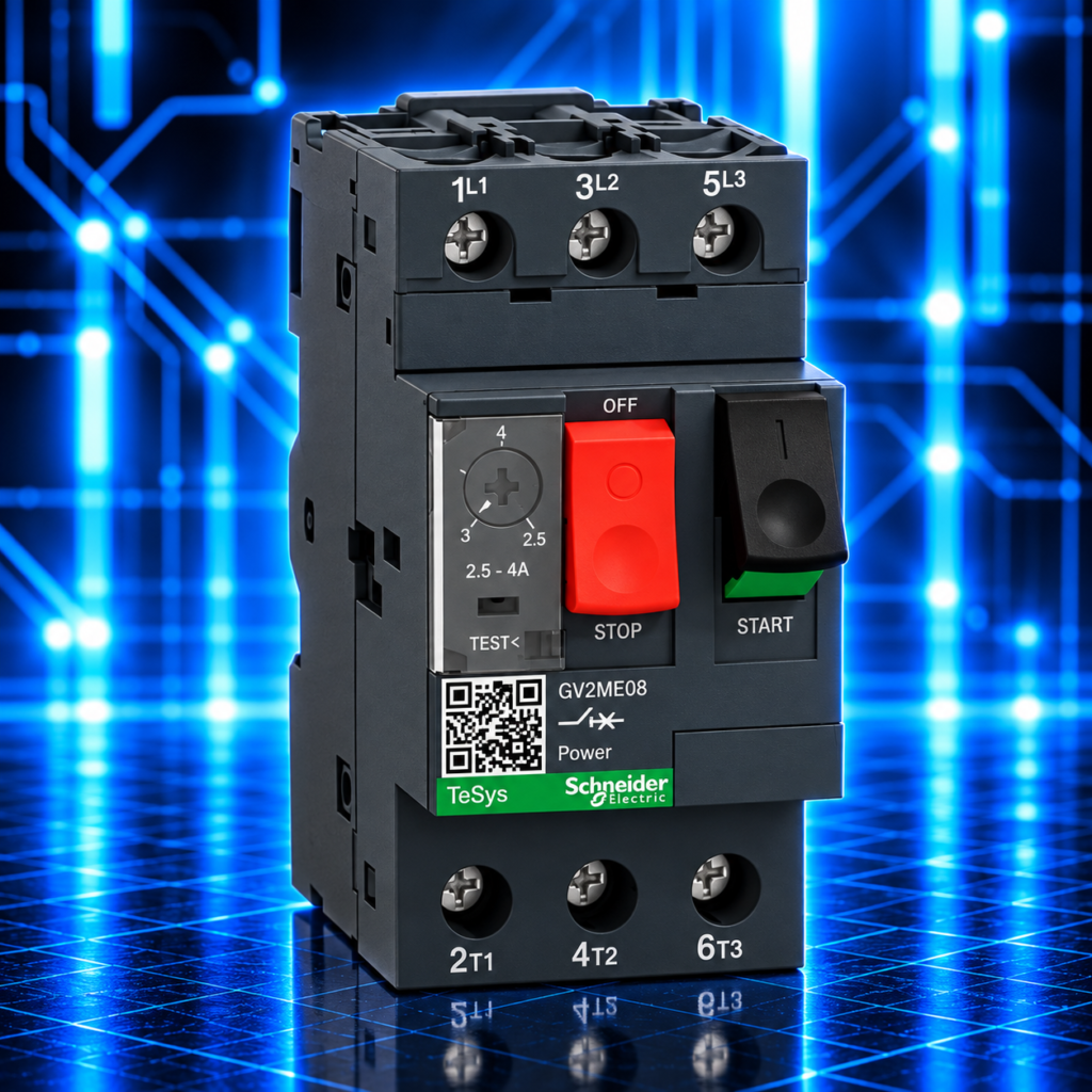 Disjoncteur moteur Schneider Electric TeSys GV2ME08 magnétothermique 2,5 à 4 A tripolaire