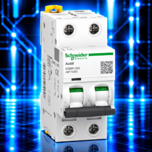 Disjoncteur modulaire Schneider Electric Acti9 iC60N bipolaire 2P 63 A courbe C 6 kA référence A9F74263