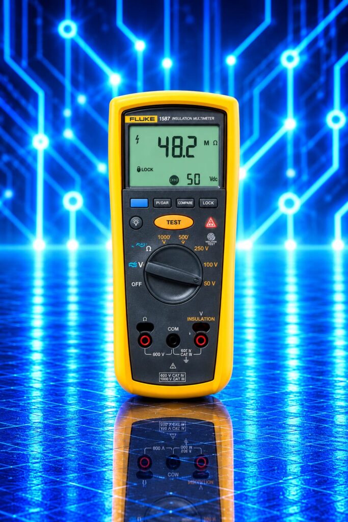 Contrôleur de résistance d’isolement Fluke 1503 avec test jusqu’à 1000 V
