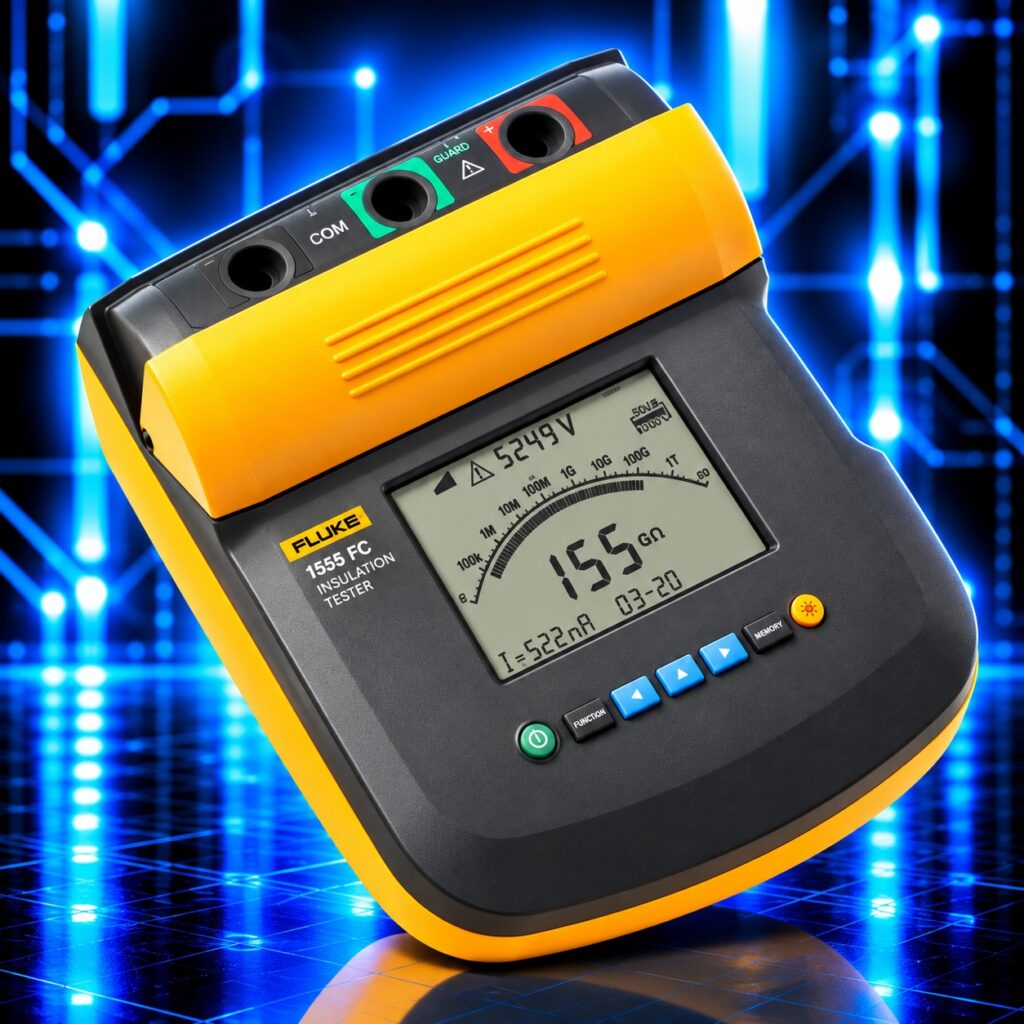 contrôleur de résistance d’isolement Fluke 1555 FC avec test jusqu’à 10 kV