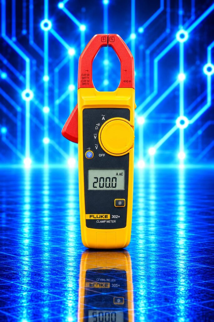 Pince ampèremétrique numérique Fluke 302+ pour mesurer le courant alternatif jusqu’à 400 A