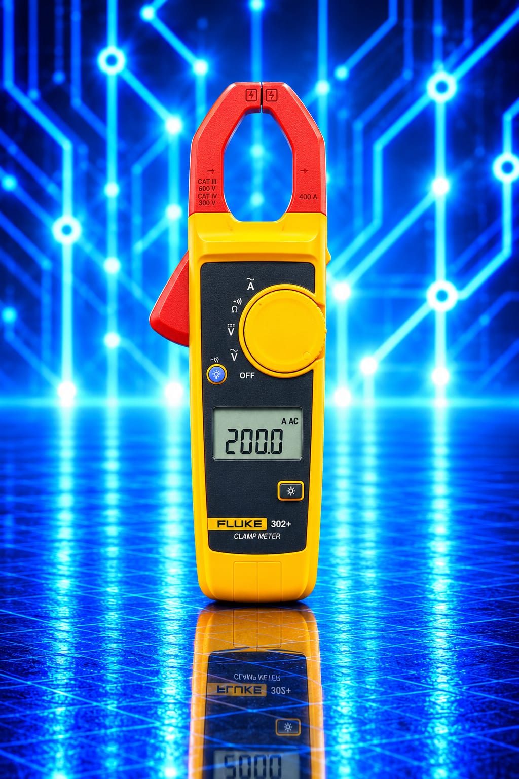 Fluke 302+ – Pince ampèremétrique numérique Pince ampèremétrique numérique Fluke 302+ pour mesurer le courant alternatif jusqu’à 400 A