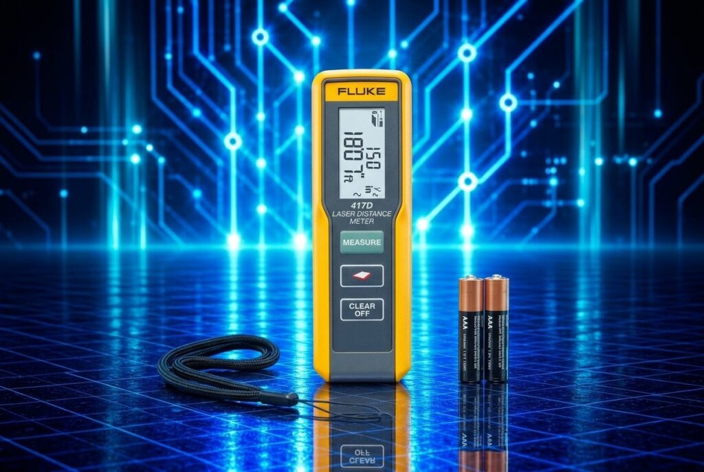 Télémètre laser Fluke 417D avec portée de mesure de 40 mètres