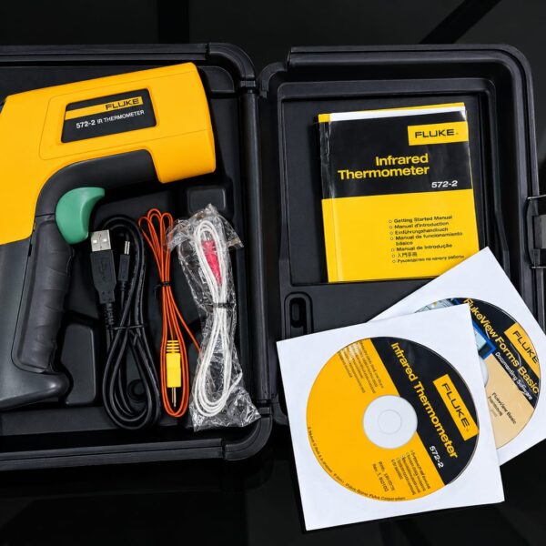 Thermomètre infrarouge Fluke 572-2 pour mesures jusqu’à 900 °C