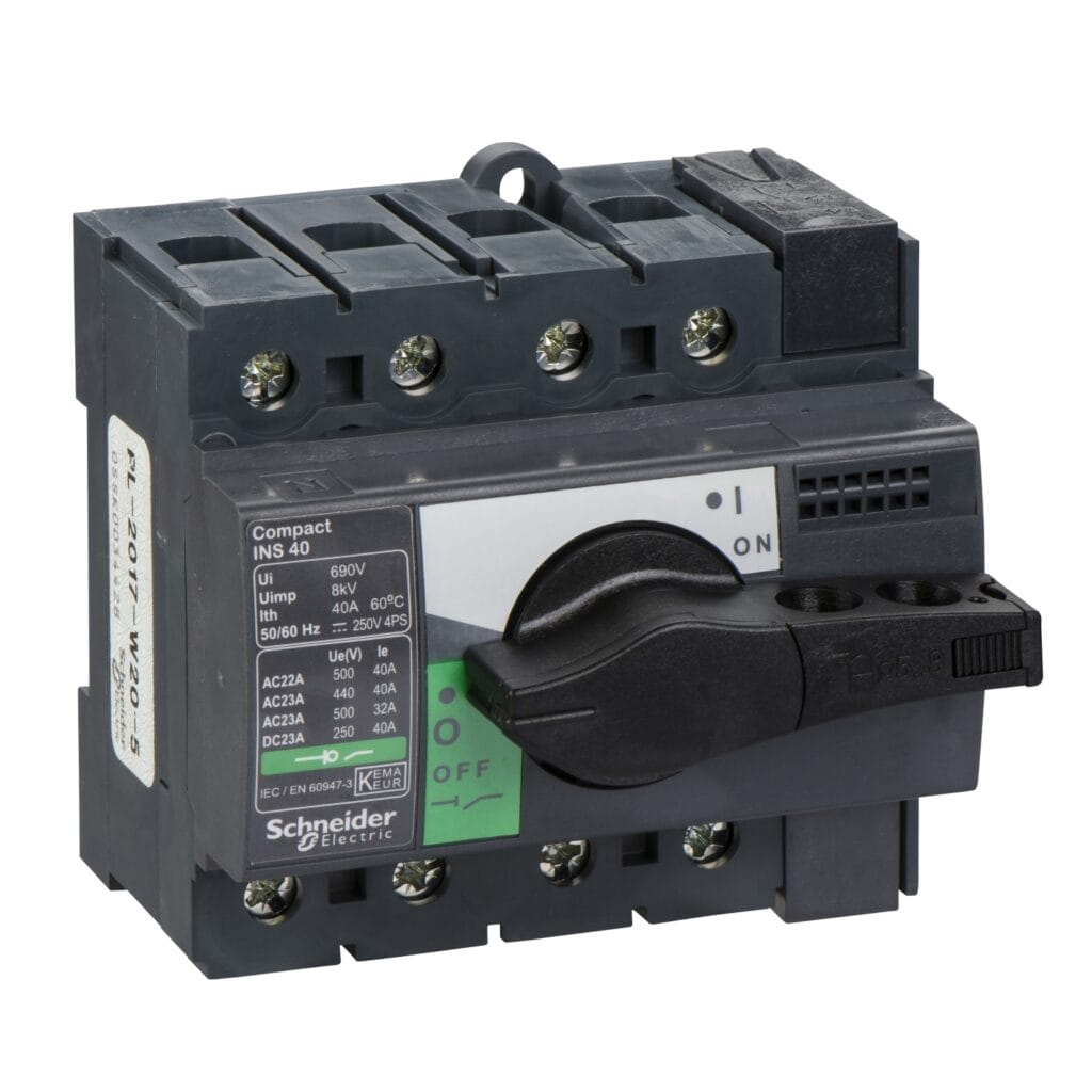 Interrupteur-sectionneur Schneider Electric Interpact INS40 4P 40 A référence 28901