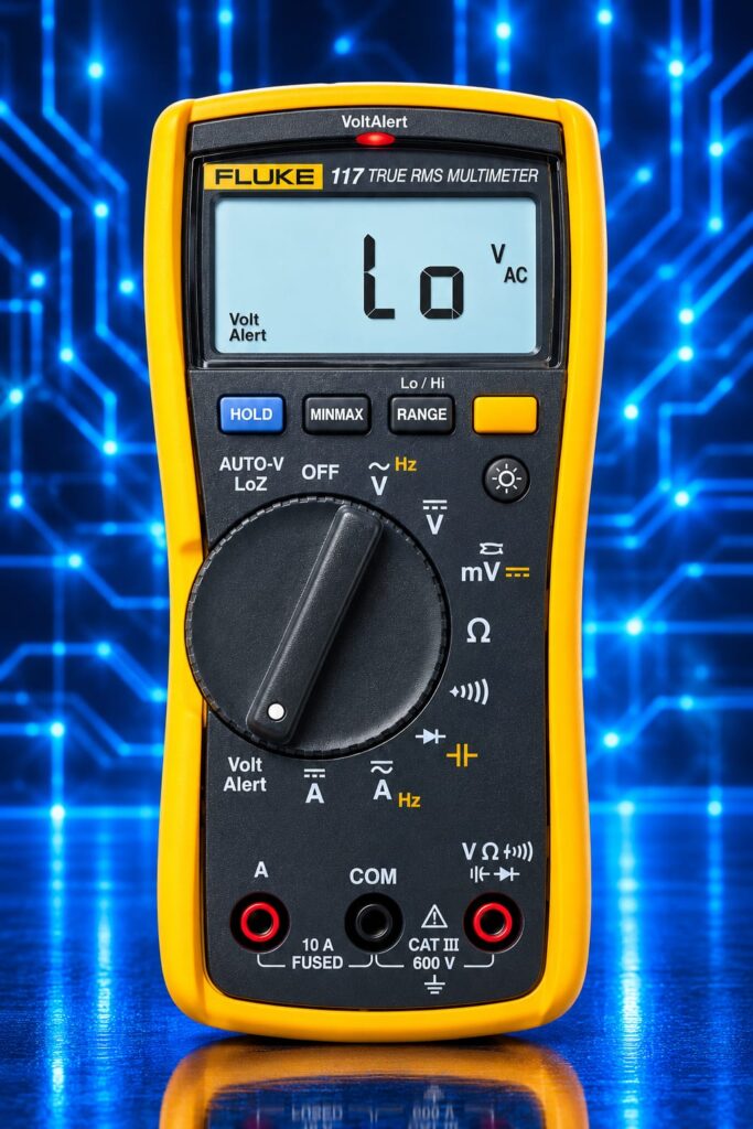 Multimètre numérique Fluke 117 True RMS avec détecteur de tension sans contact
