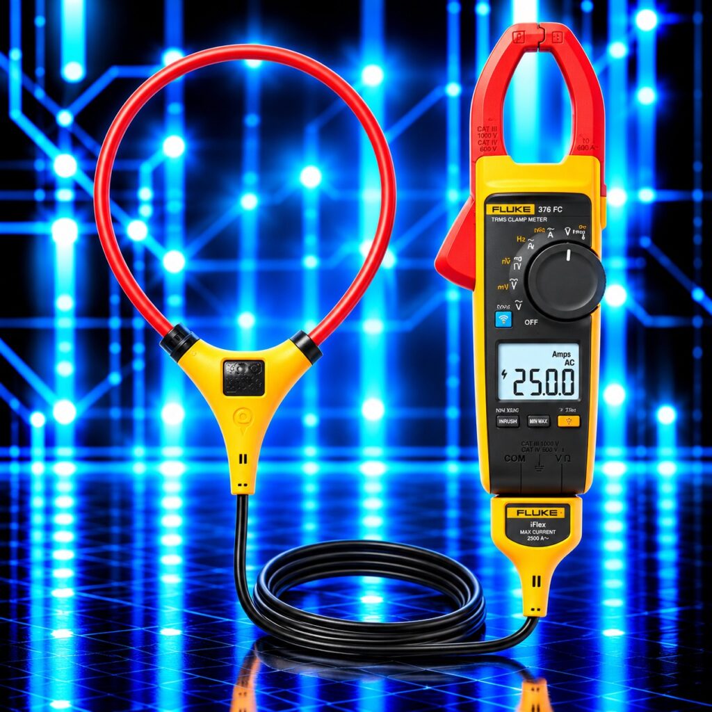 Pince ampèremétrique Fluke 376 FC True RMS avec sonde flexible iFlex