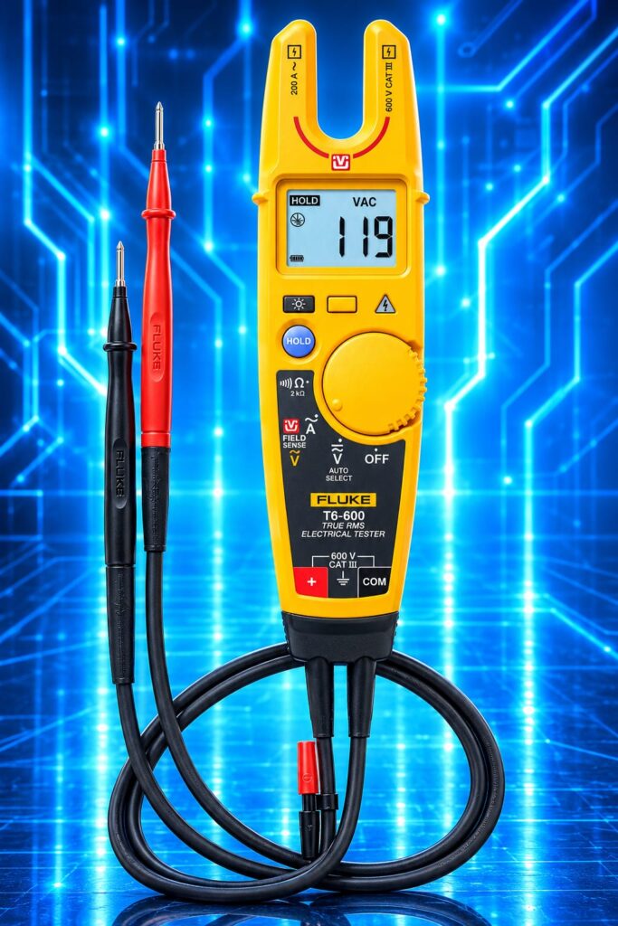 Testeur électrique Fluke T5-600 pour mesurer la tension et le courant